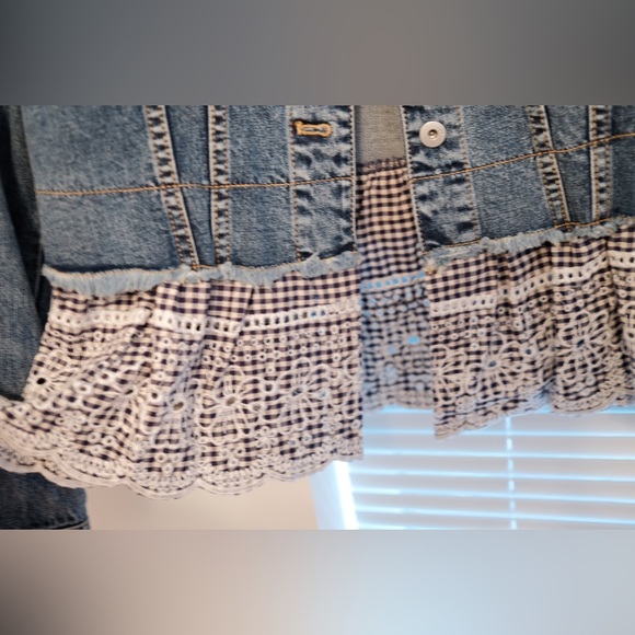 Anthology jeans jacket with ruffles - Picture 2 of 5